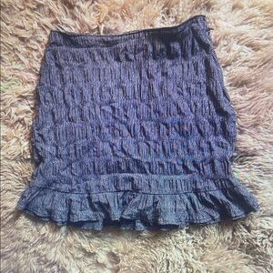 Elegant Black Ruffled Skirt